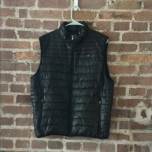 Calvin Klein Black Quilted Vest Lightweight Insulated